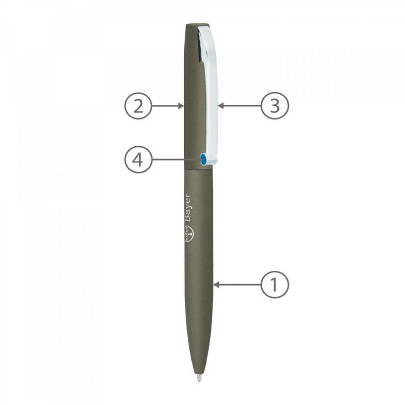 BND75 CLAW, TWIST METAL BALL PEN