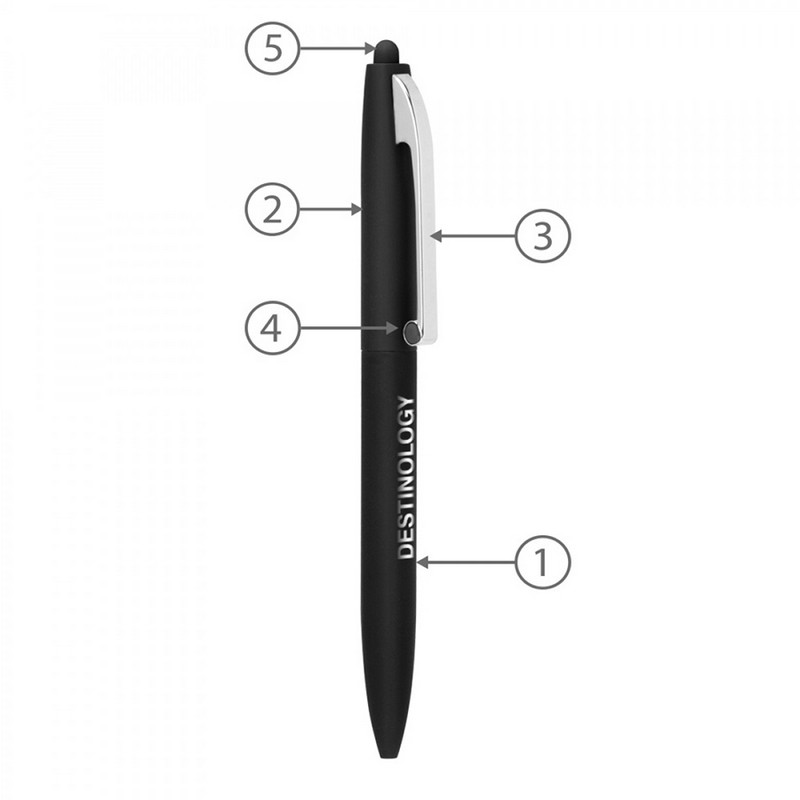 BND75S CLAW STYLUS TWIST METAL BALL PEN