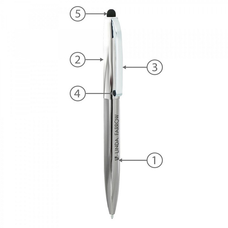 BND75S CLAW STYLUS TWIST METAL BALL PEN