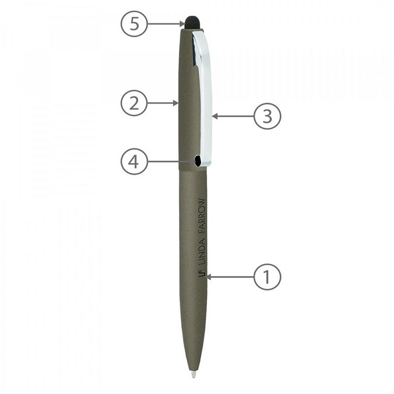 BND75S CLAW STYLUS TWIST METAL BALL PEN