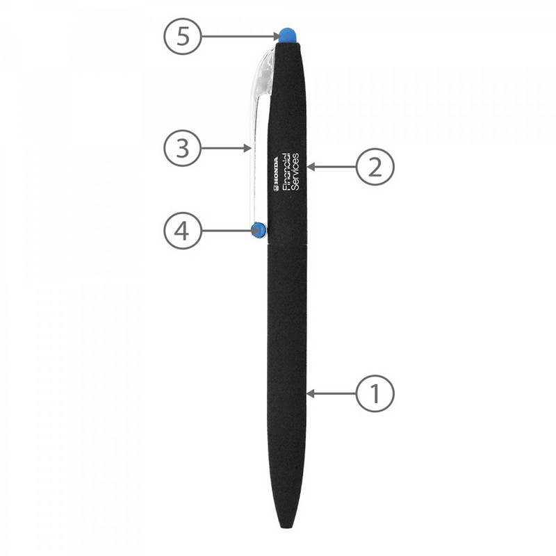 BND75S CLAW STYLUS TWIST METAL BALL PEN