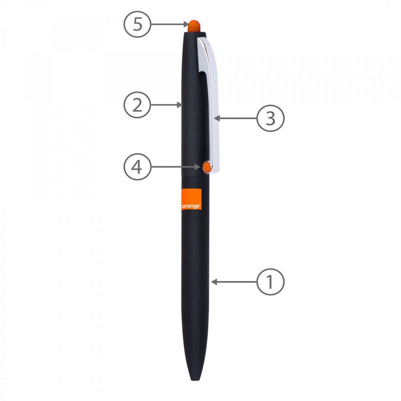 BND75S CLAW STYLUS TWIST METAL BALL PEN