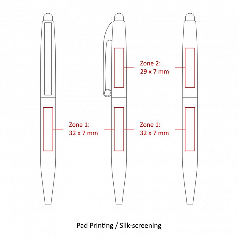 BND75S CLAW STYLUS TWIST METAL BALL PEN