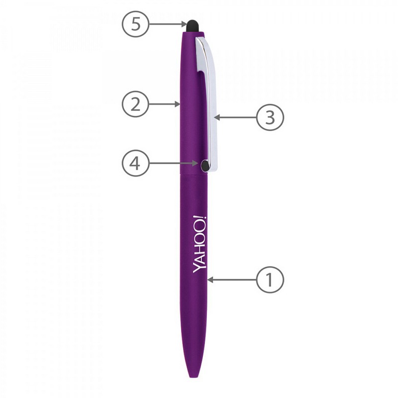 BND75S CLAW STYLUS TWIST METAL BALL PEN