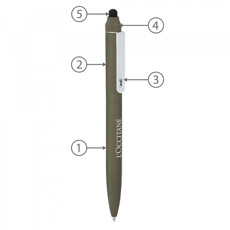 BND76S JOT, STYLUS, TWIST METAL BALLPEN