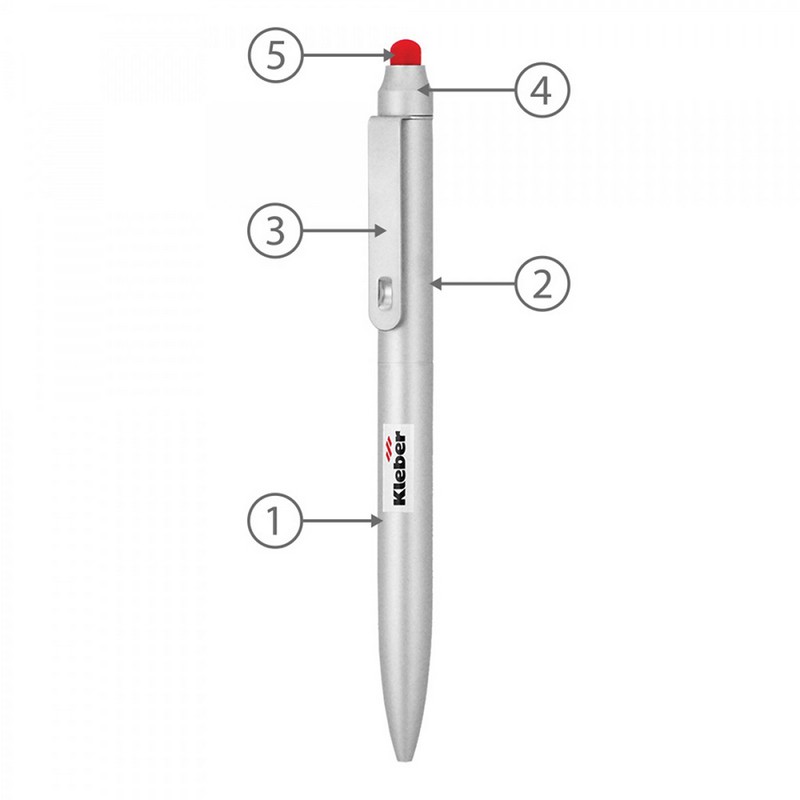 BND76S JOT, STYLUS, TWIST METAL BALLPEN
