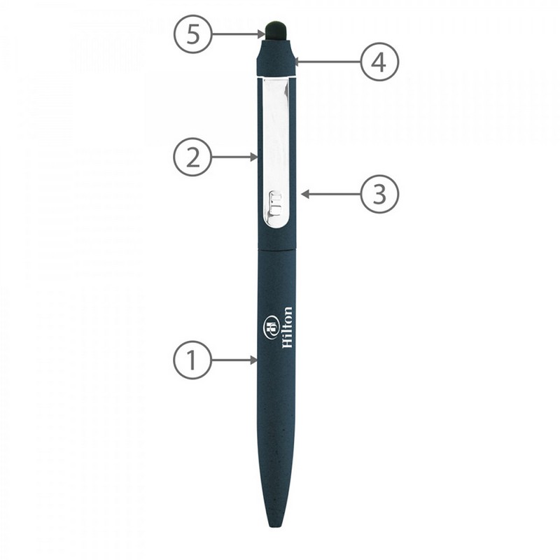 BND76S JOT, STYLUS, TWIST METAL BALLPEN