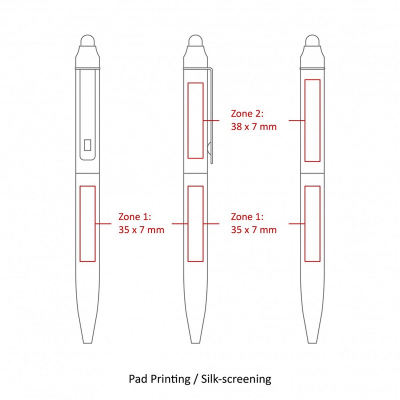 BND76S JOT, STYLUS, TWIST METAL BALLPEN