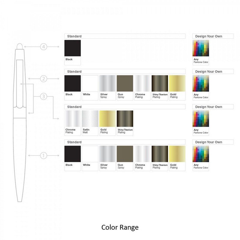 BND77S PERI STYLUS, TWIST METAL BALL PEN