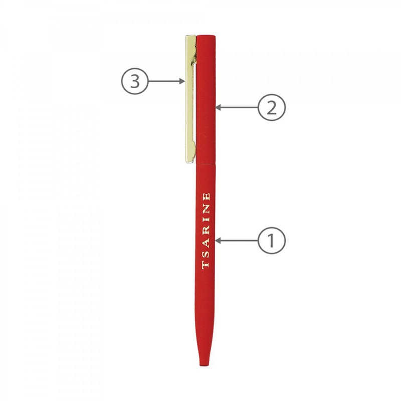 BND78 SARI, THIN TWIST METAL BALL PEN
