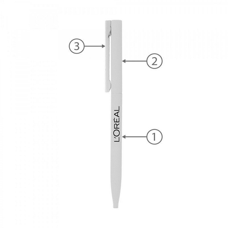 BND78 SARI, THIN TWIST METAL BALL PEN
