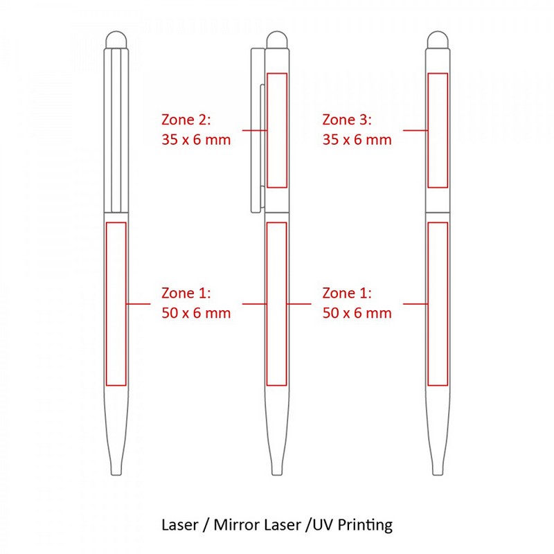 BND78S SARI STYLUS, THIN TWIST METAL BALL PEN