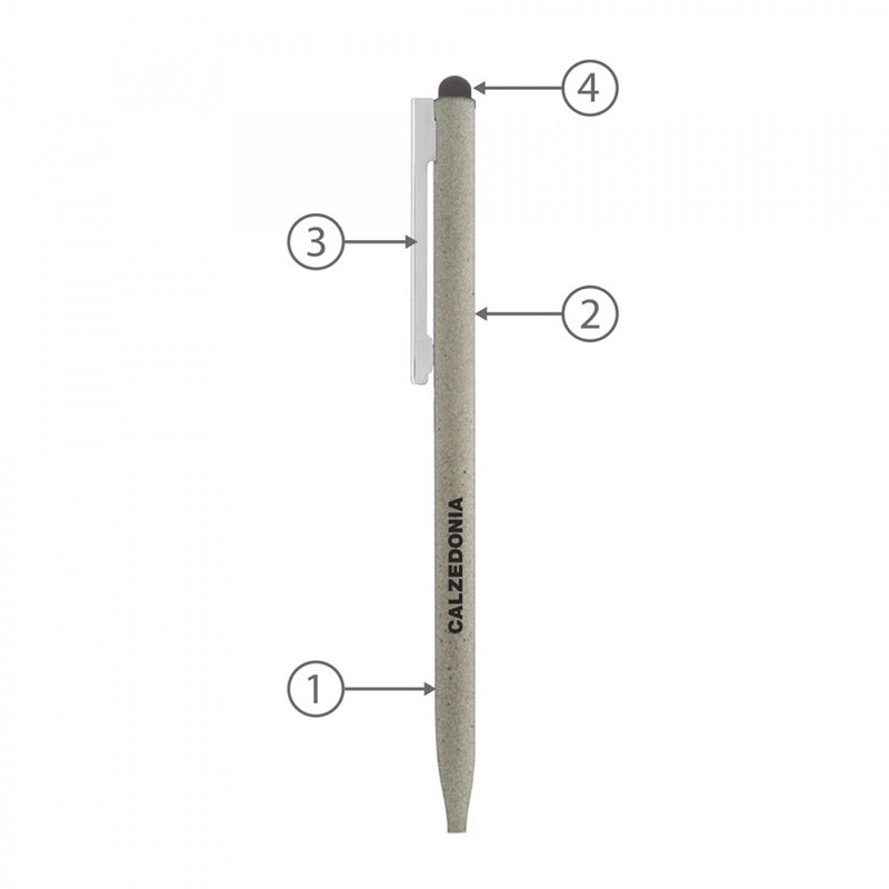 BND78S SARI STYLUS, THIN TWIST METAL BALL PEN