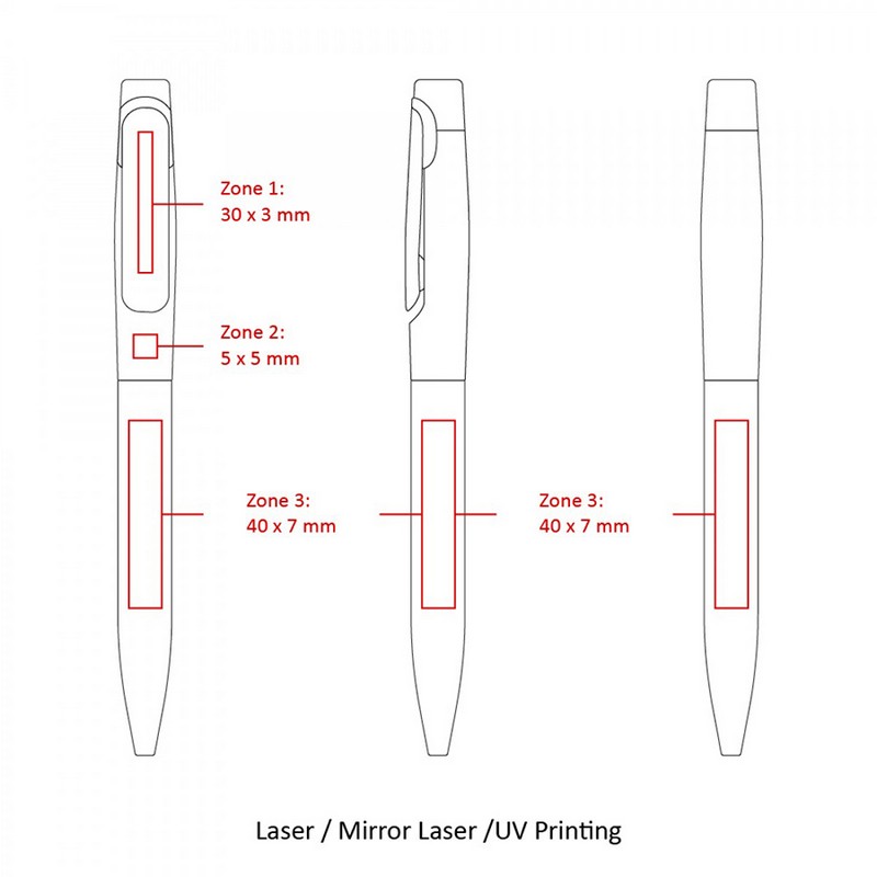 BND80 BLOA, TWIST METAL BALL PEN