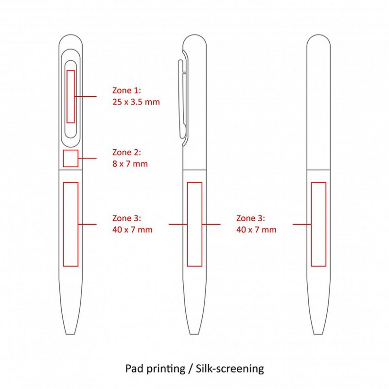 BND81 SOO, TWIST METAL BALL PEN