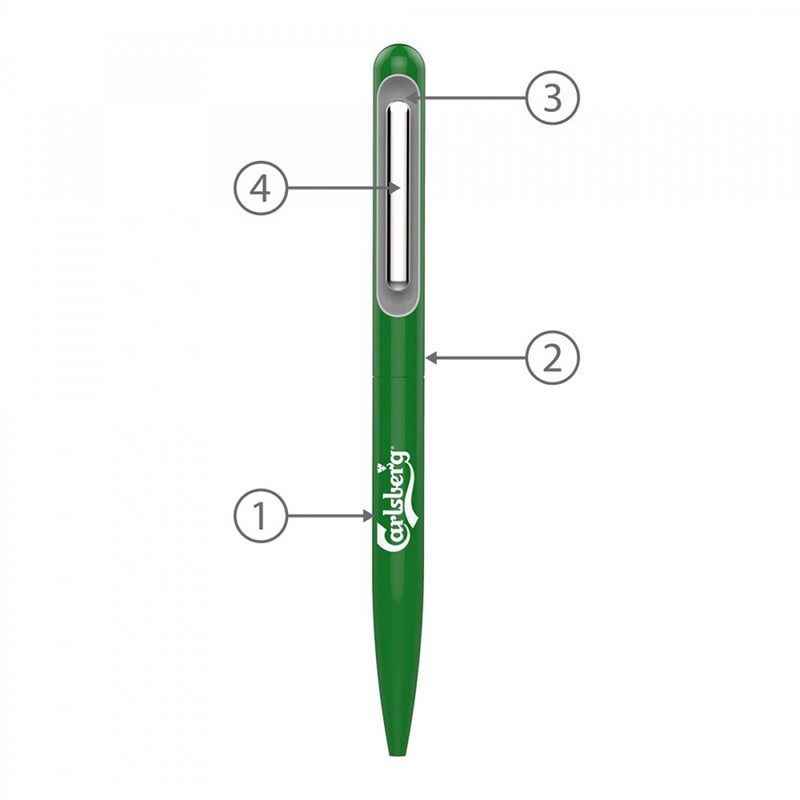 BND81 SOO, TWIST METAL BALL PEN