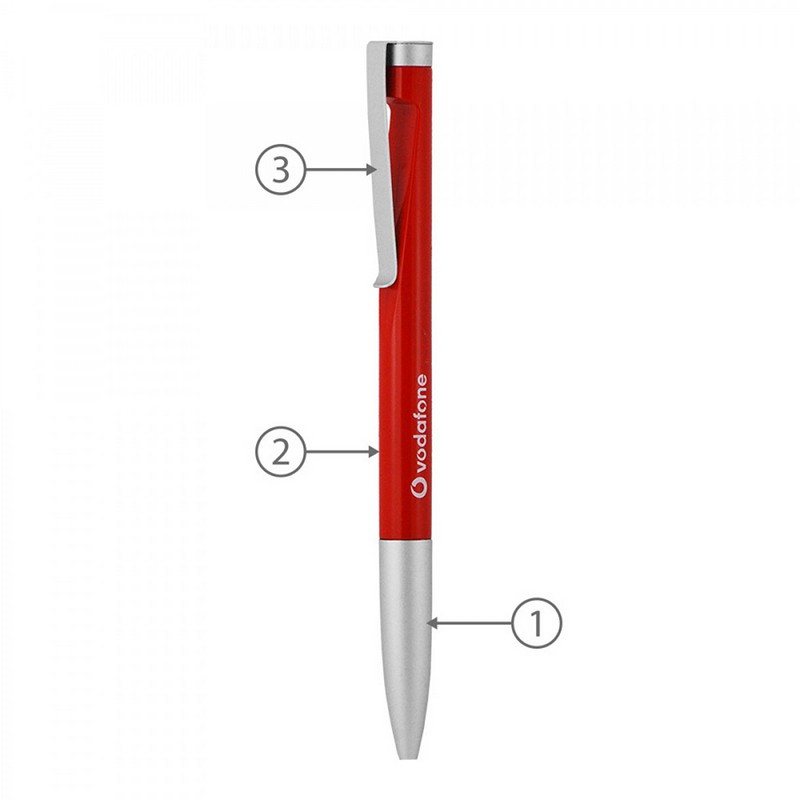 BND84 ATTEN, TWIST METAL BALL PEN