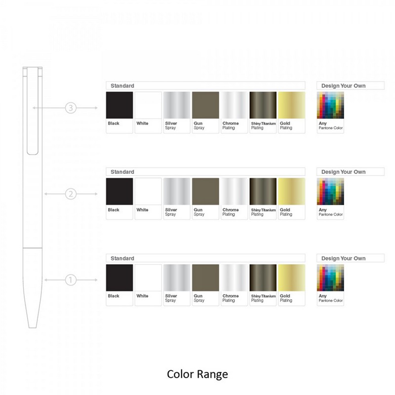 BND84 ATTEN, TWIST METAL BALL PEN