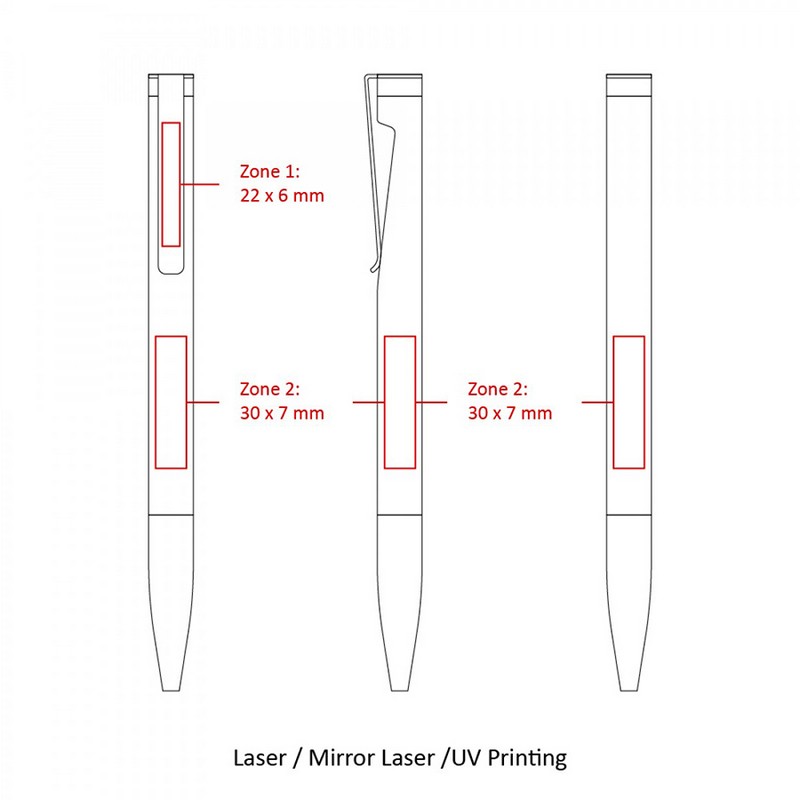 BND84 ATTEN, TWIST METAL BALL PEN