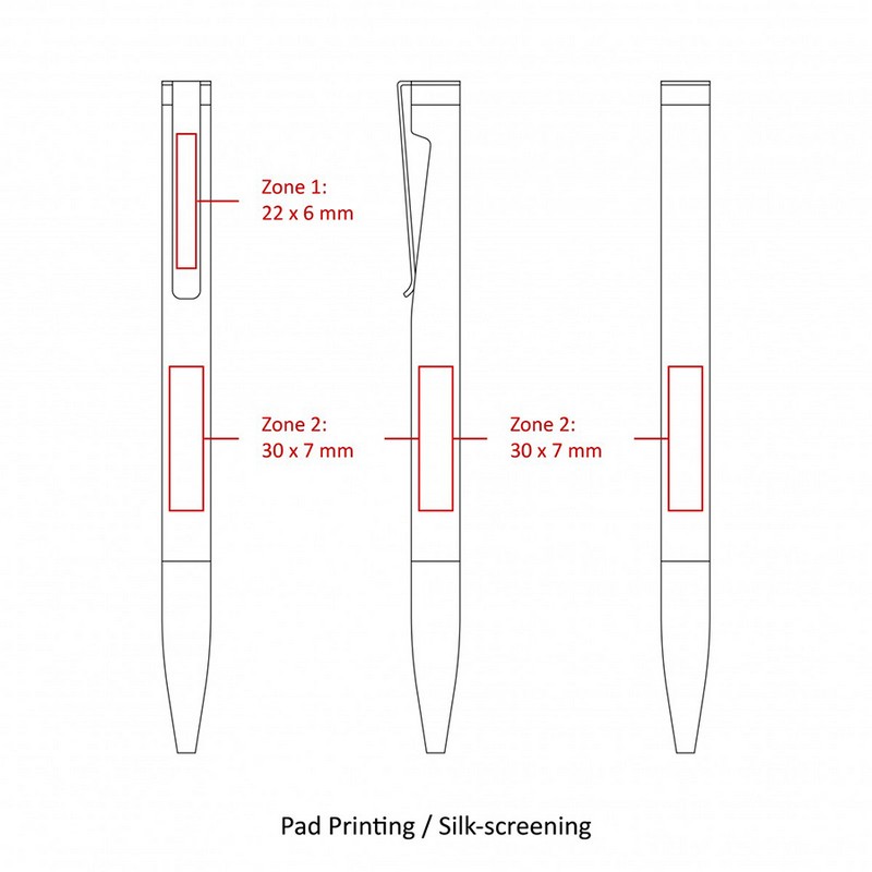 BND84 ATTEN, TWIST METAL BALL PEN