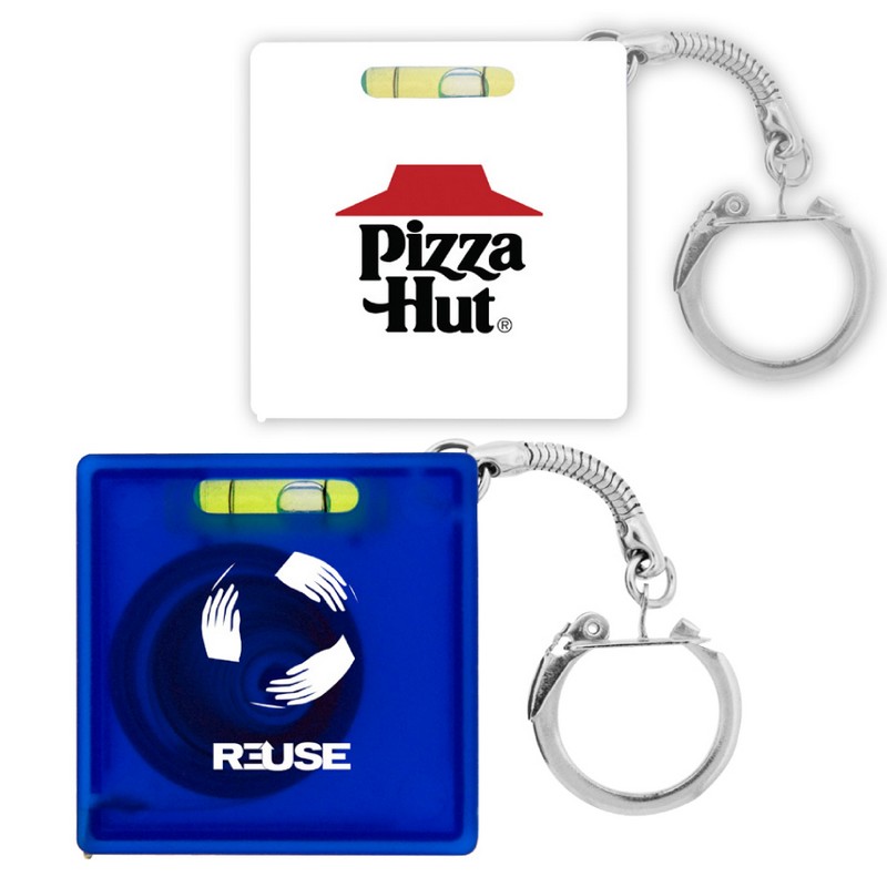 K158 - Tape Measure with Level Key Chain