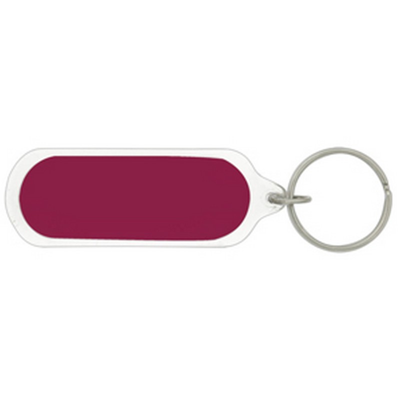 Oval Acrylic Keychain