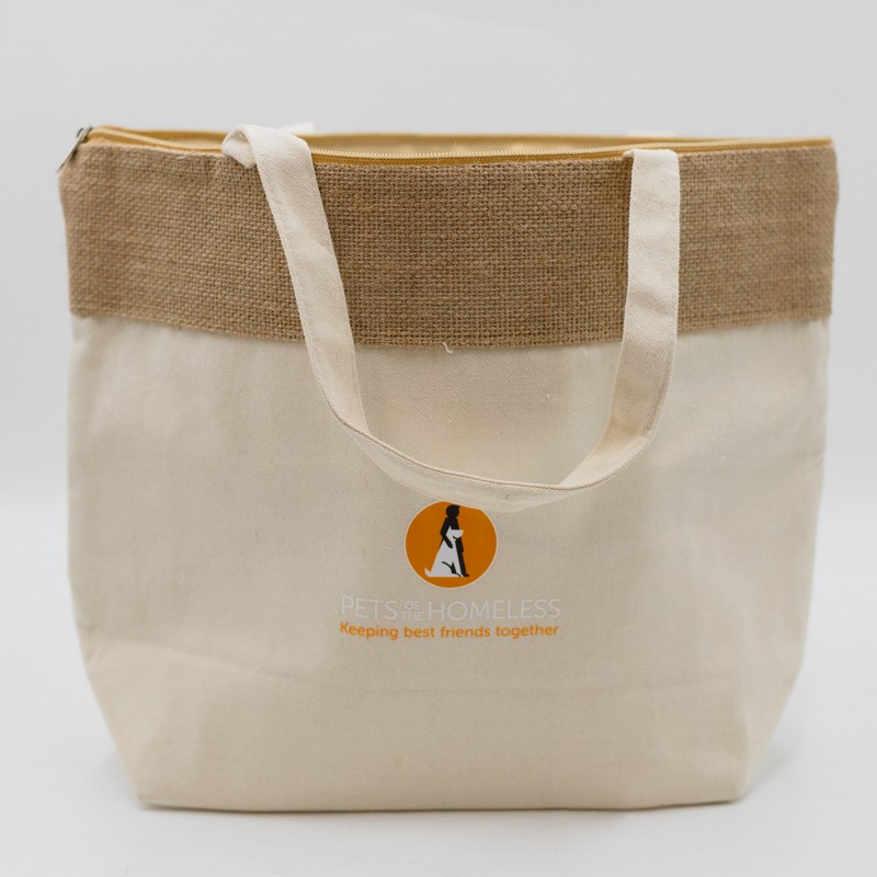 RB1045 - The Brooke Jute and Cotton Cooler Bag