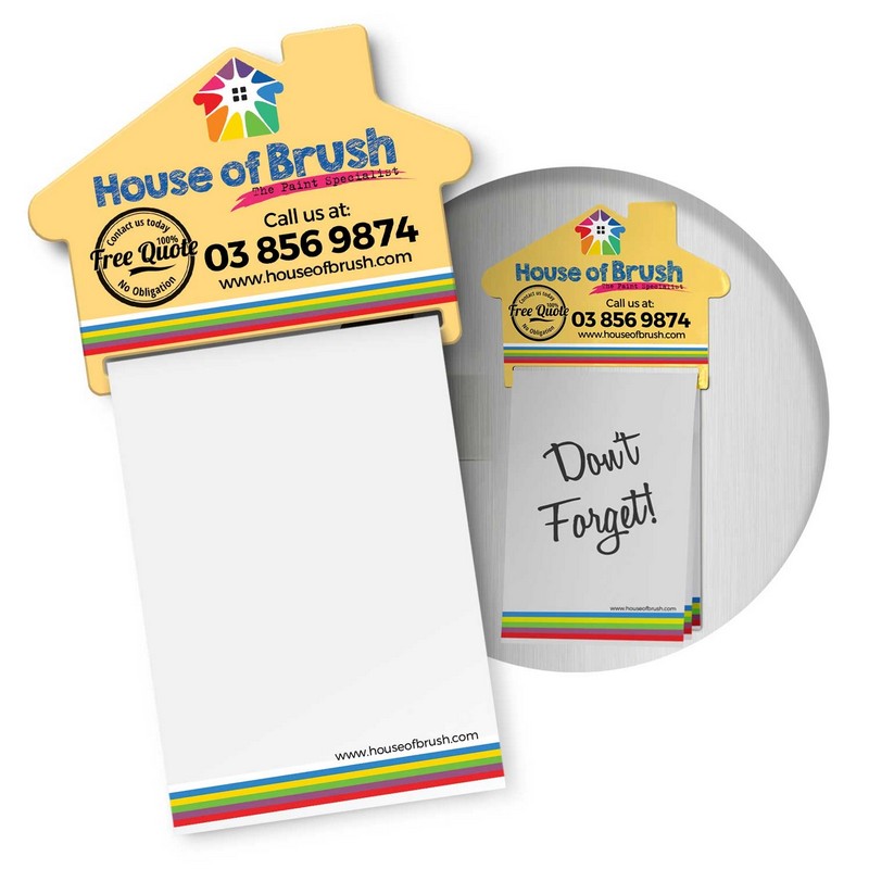 113367 - Magnetic House Memo Pad A7 - Full Colour