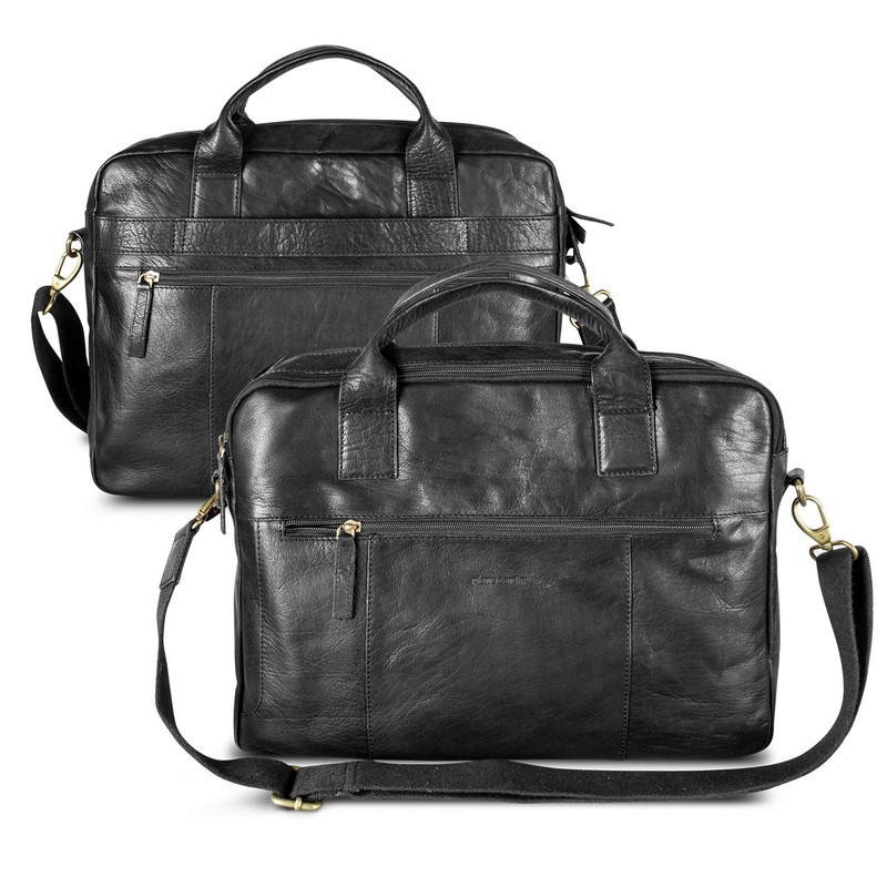 121123 - Pierre Cardin Leather Laptop Bag